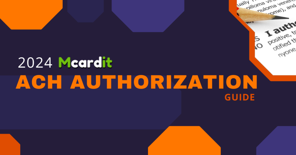 2024 Mcardit ACH Authorization Guide