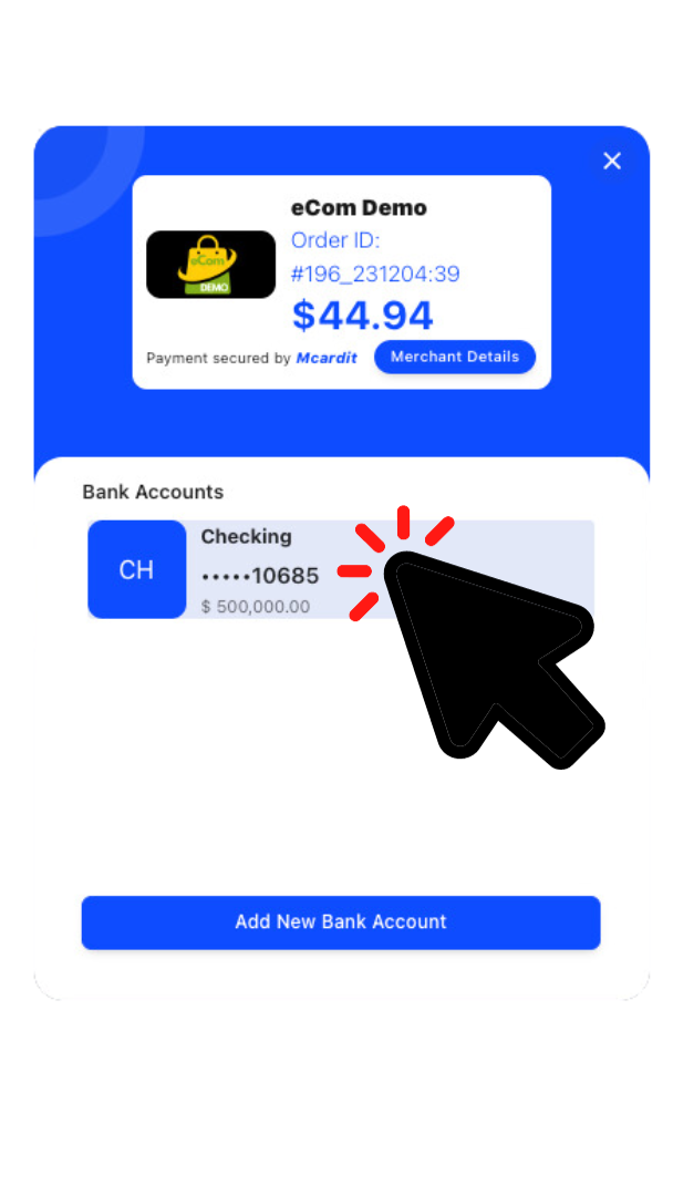 1 click pay screen 1