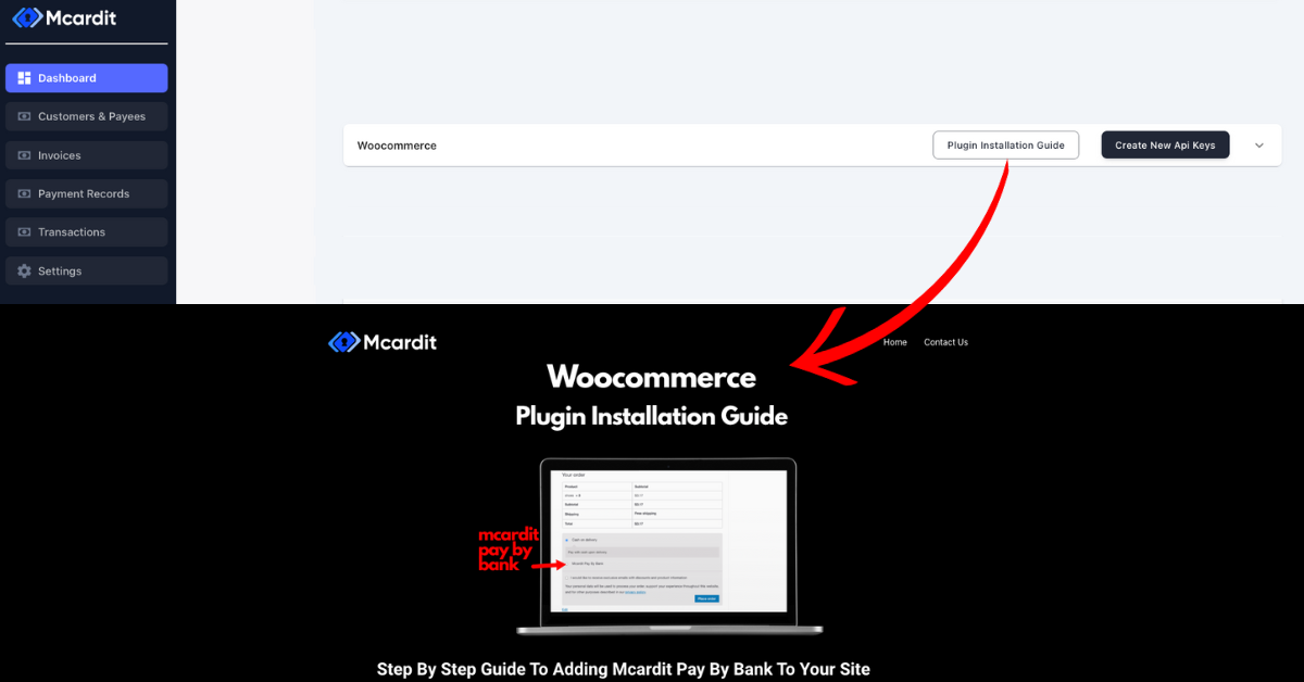Mcardit Quick and Easy Installation for Woocommerce
